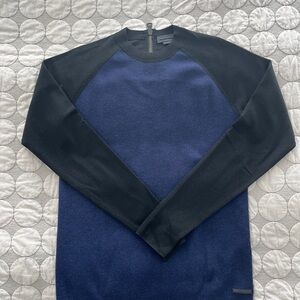 Diesel Black Gold Navy and Black Crewneck Sweater